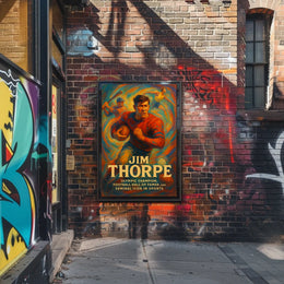 Honoring a Sports Icon Jim Thorpe Poster