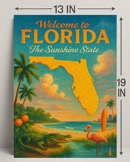 Welcome to Florida The Sunshine State Poster PosterGoat