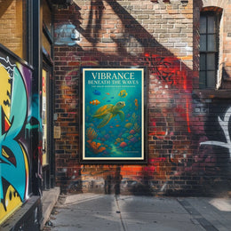 Vibrance Beneath the Waves Poster