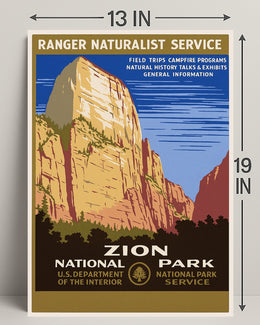 Zion National Park Explore Nature Poster PosterGoat
