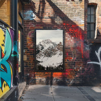 Winter Majesty: Snowy Mountain Landscape National Park Poster