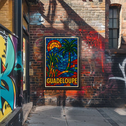 Guadeloupe Mosaic Art Poster