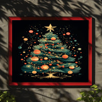 Festive Christmas Tree Poster