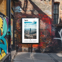Tabriz Cityscape Urban Modernity Travel Poster PosterGoat