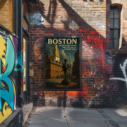 Boston Freedom Trail Poster