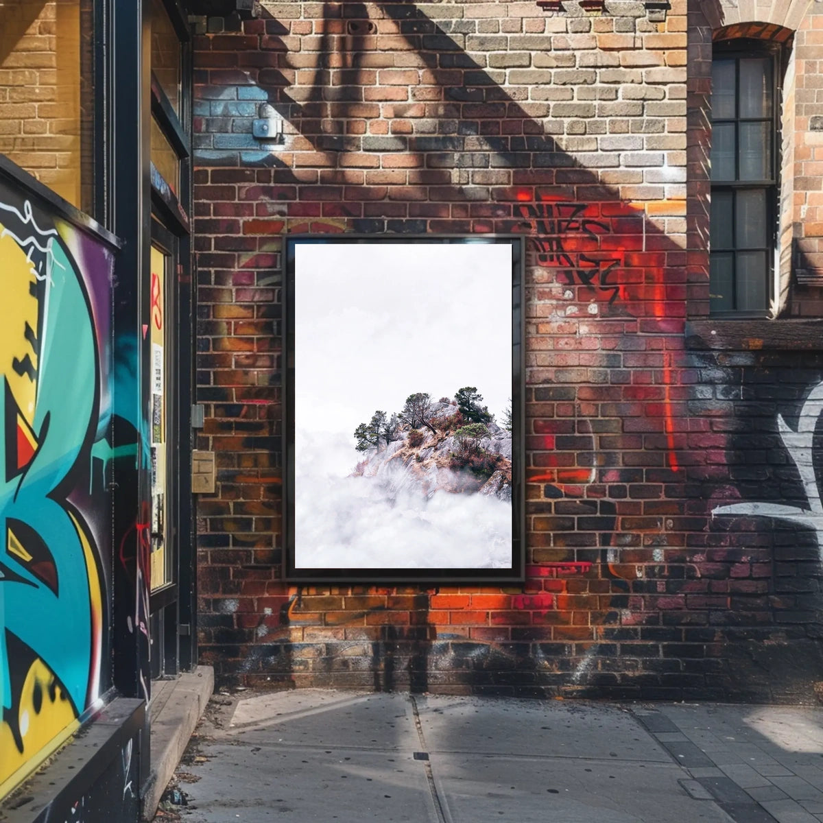 Misty Mountain Serenity Poster