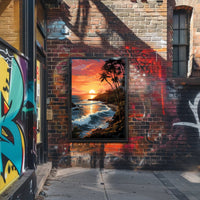 Tropical Sunset Serenity Poster