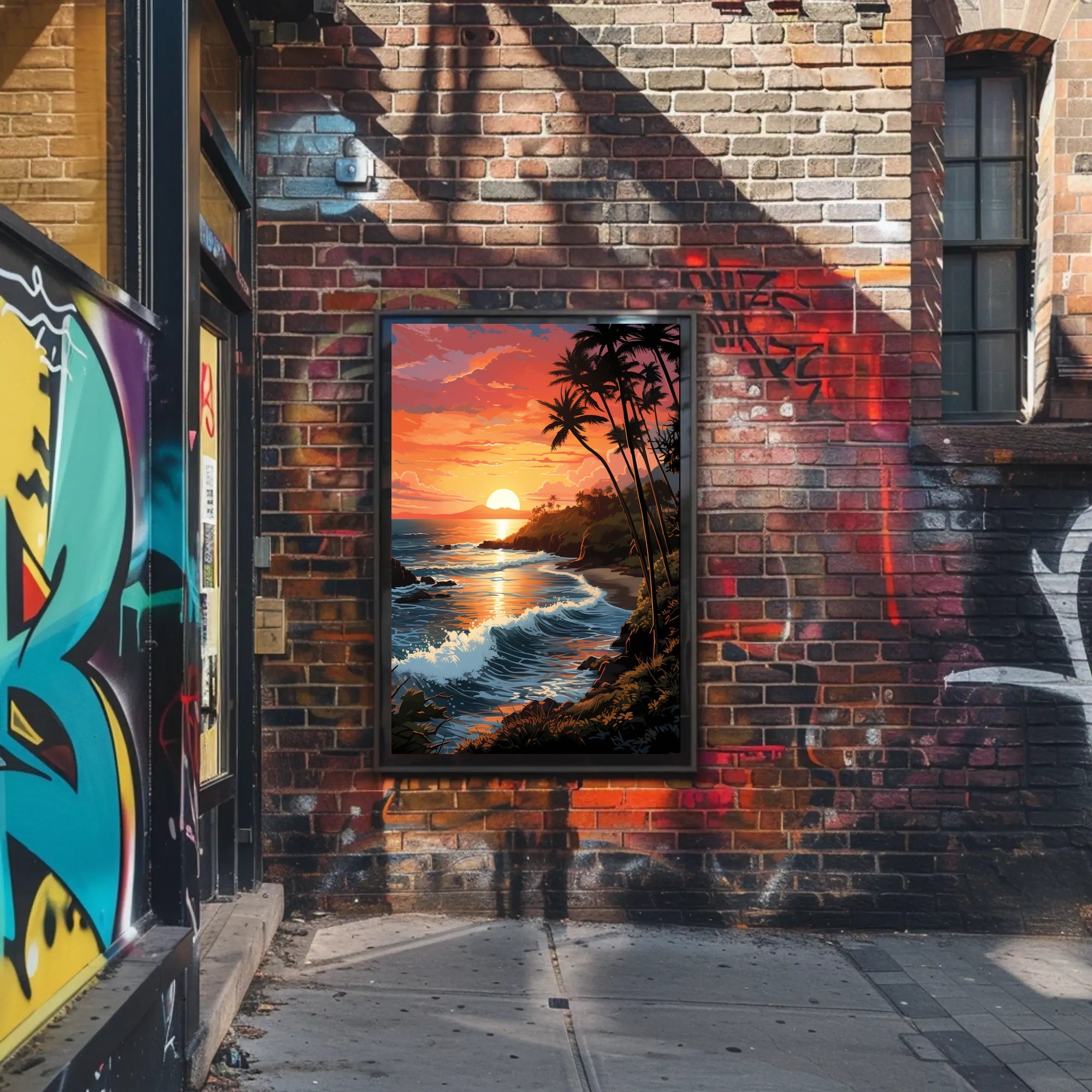 Tropical Sunset Serenity Poster