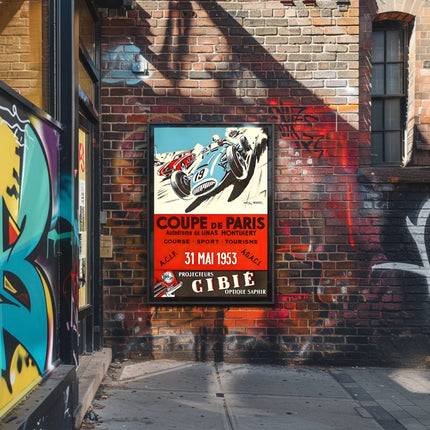 Coupe de Paris Racing Event Poster
