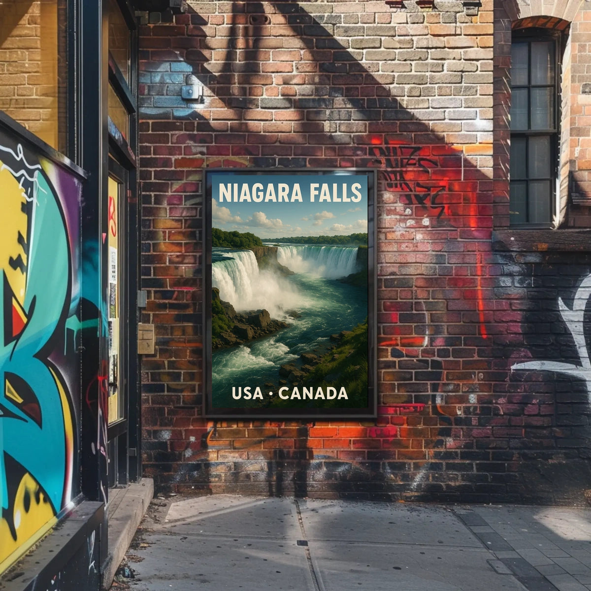 Niagara Falls Travel Photorealism Serenity Poster