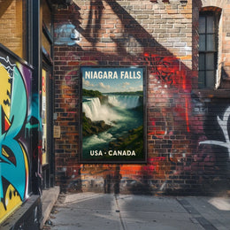 Niagara Falls Travel Photorealism Serenity Poster