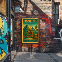 Thailand's Beauty in Vintage Travel Poster PosterGoat