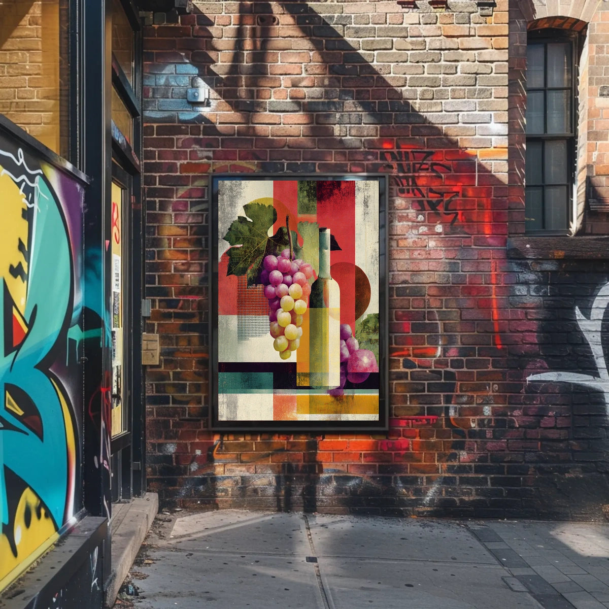 Abstract Vineyard Abstract Poster