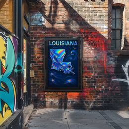 Louisiana In Vibrant Hues Poster