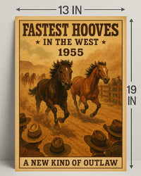 Western Horse Race Adventure Poster
