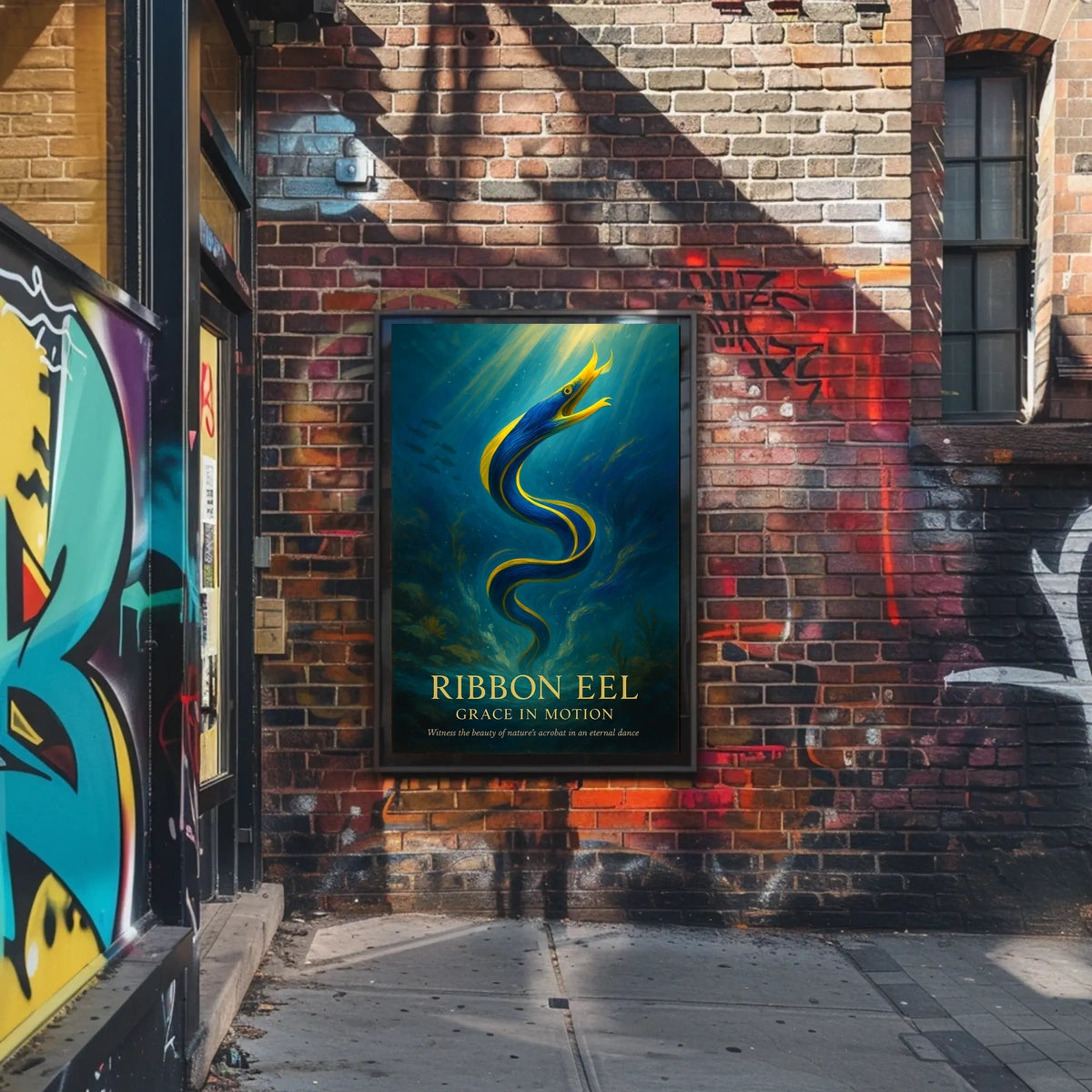 Ribbon Eel Grace in Motion Poster