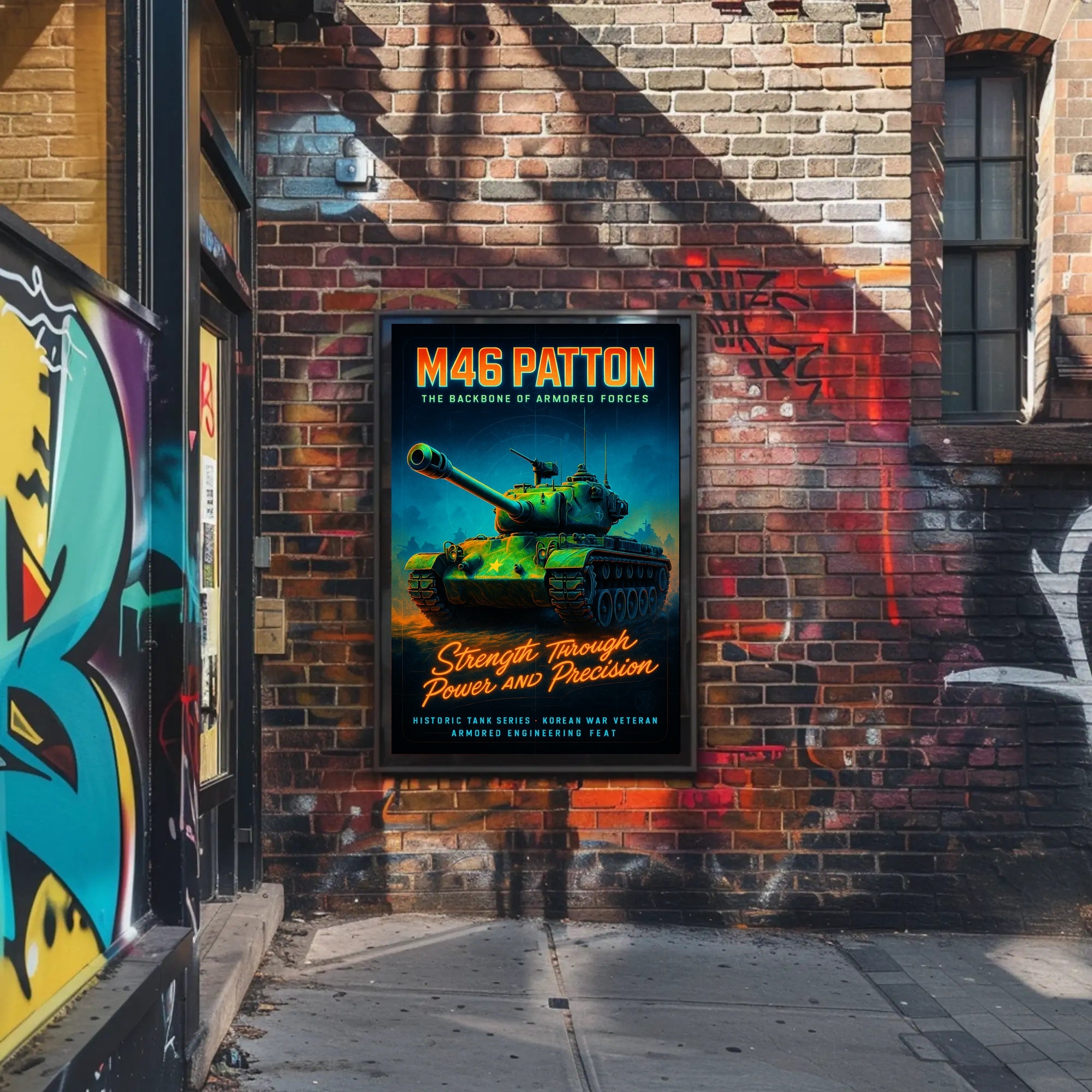M46 Patton - The Backbone of Armored Forces Poster PosterGoat