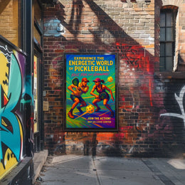 Experience the Energetic World of Pickleball Poster