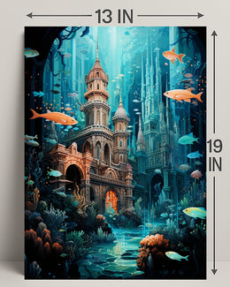 Enchanted Underwater City Poster
