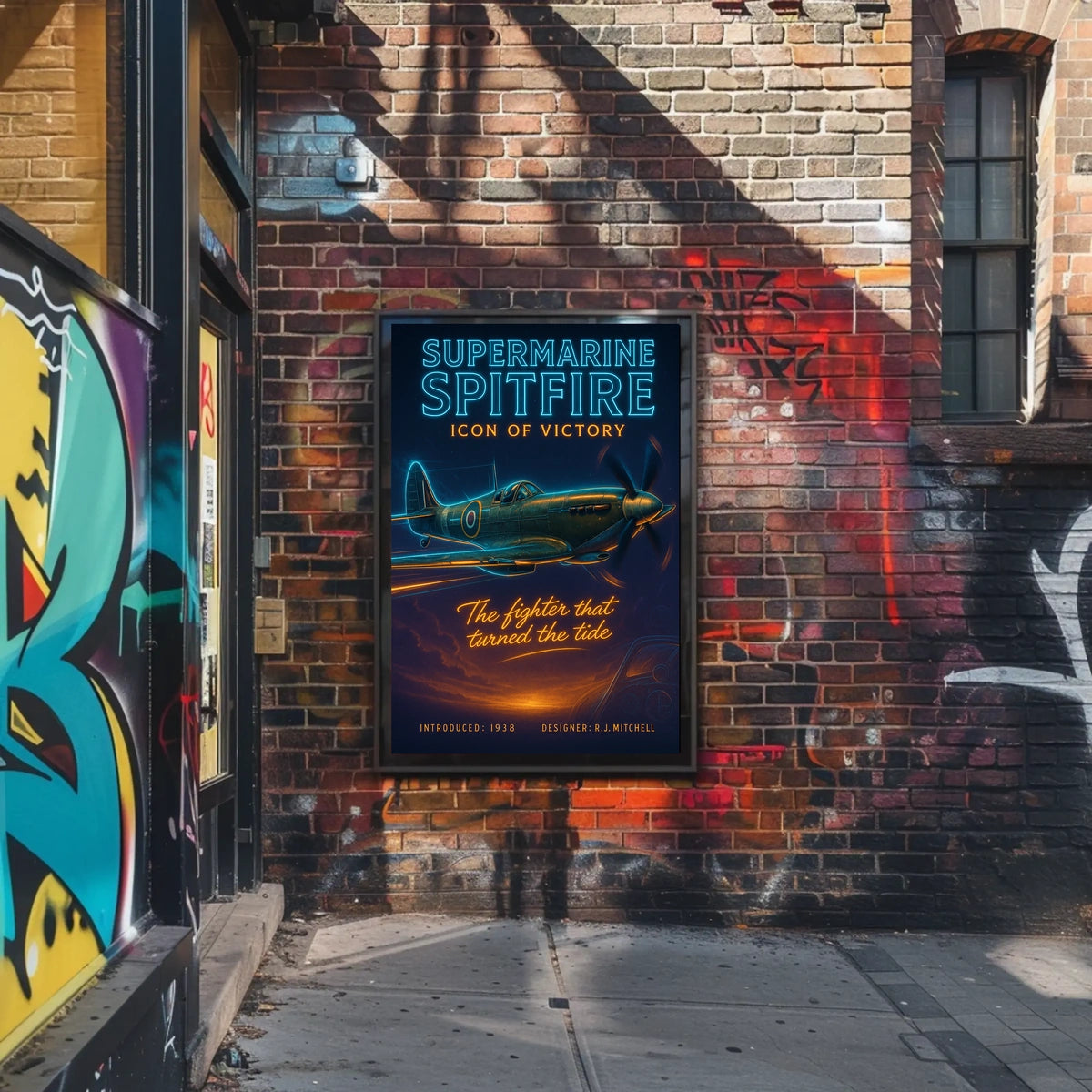 Supermarine Spitfire Icon of Victory Poster