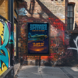 Supermarine Spitfire Icon of Victory Poster