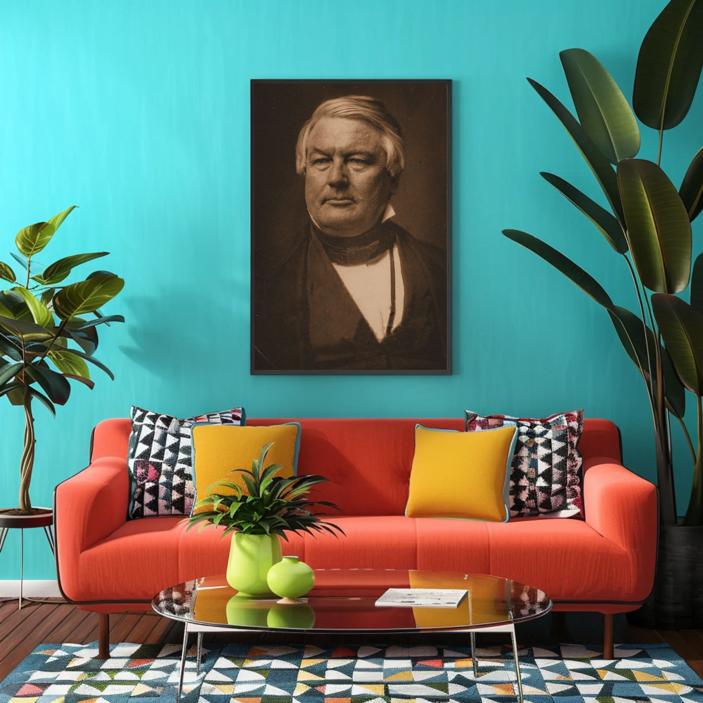 Millard Fillmore 13th President Sepia Photo