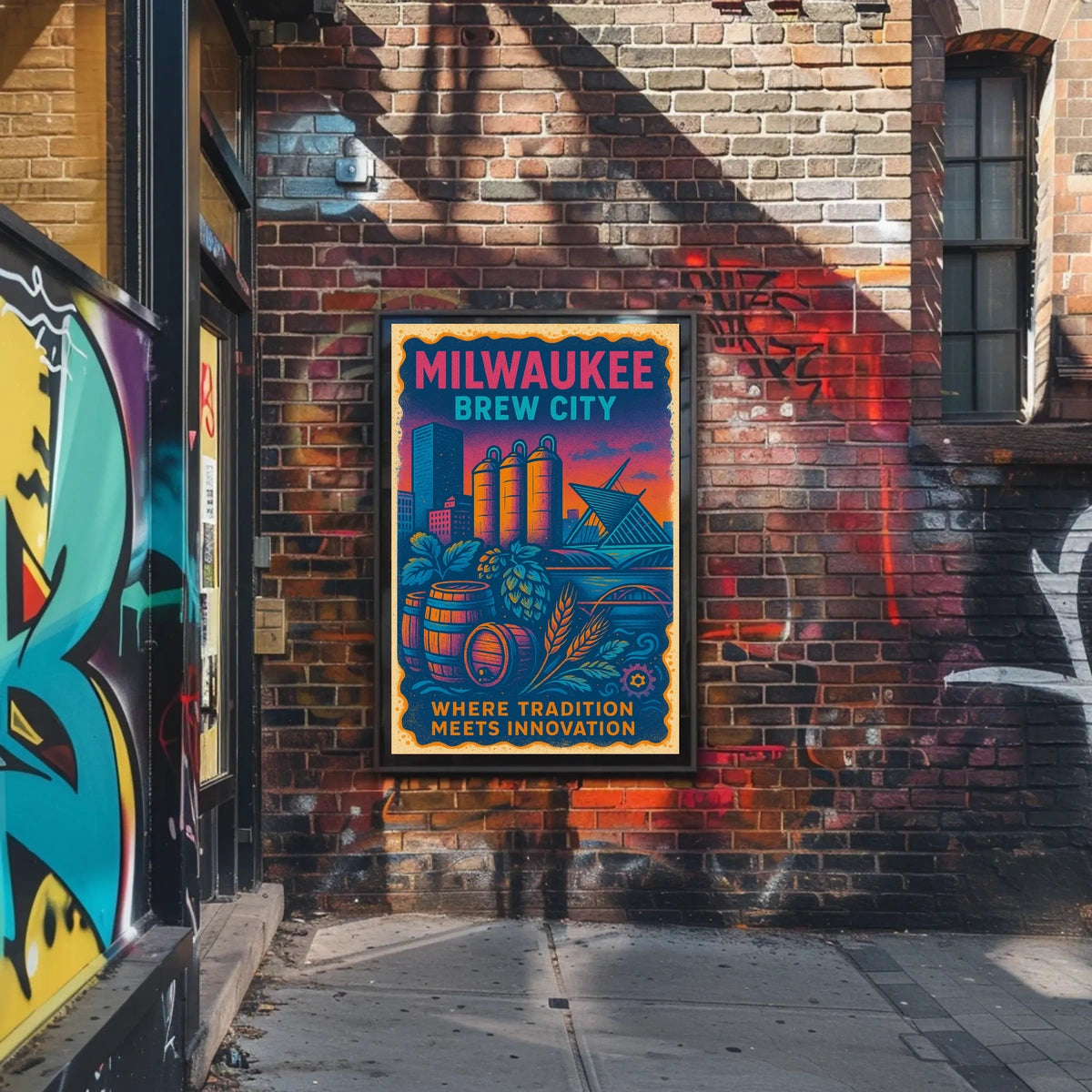 Milwaukee Brew City Poster