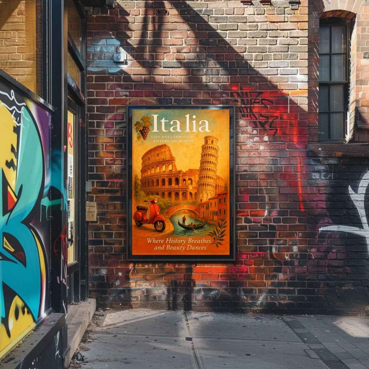 Italia A Journey Through History and Beauty Poster