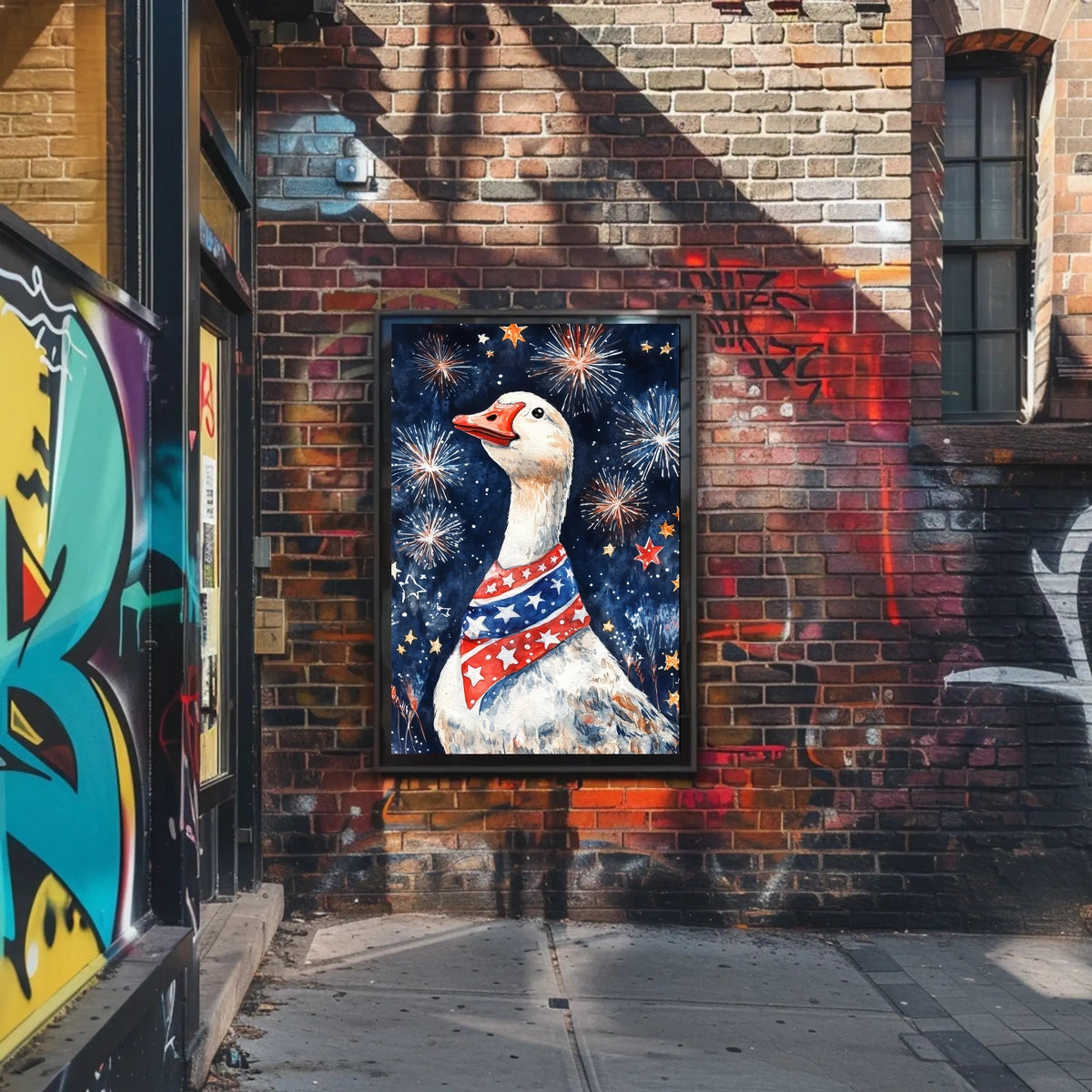 patriotic goose Poster