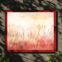 Serene Sunset Wildflower Watercolor Art Print