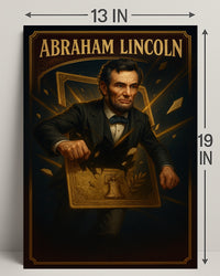 Abraham Lincoln Patriotic Historical Art Poster