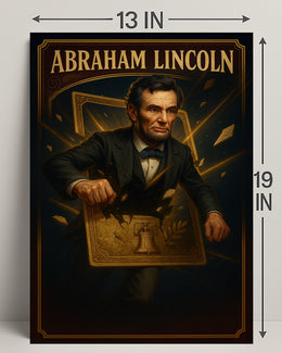 Abraham Lincoln Patriotic Historical Art Poster