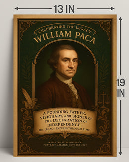 Celebrating the Legacy of William Paca Poster PosterGoat