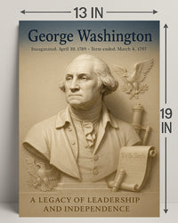 George Washington 1st President Poster PosterGoat