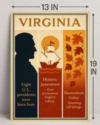 Virginias Presidential Heritage Poster PosterGoat