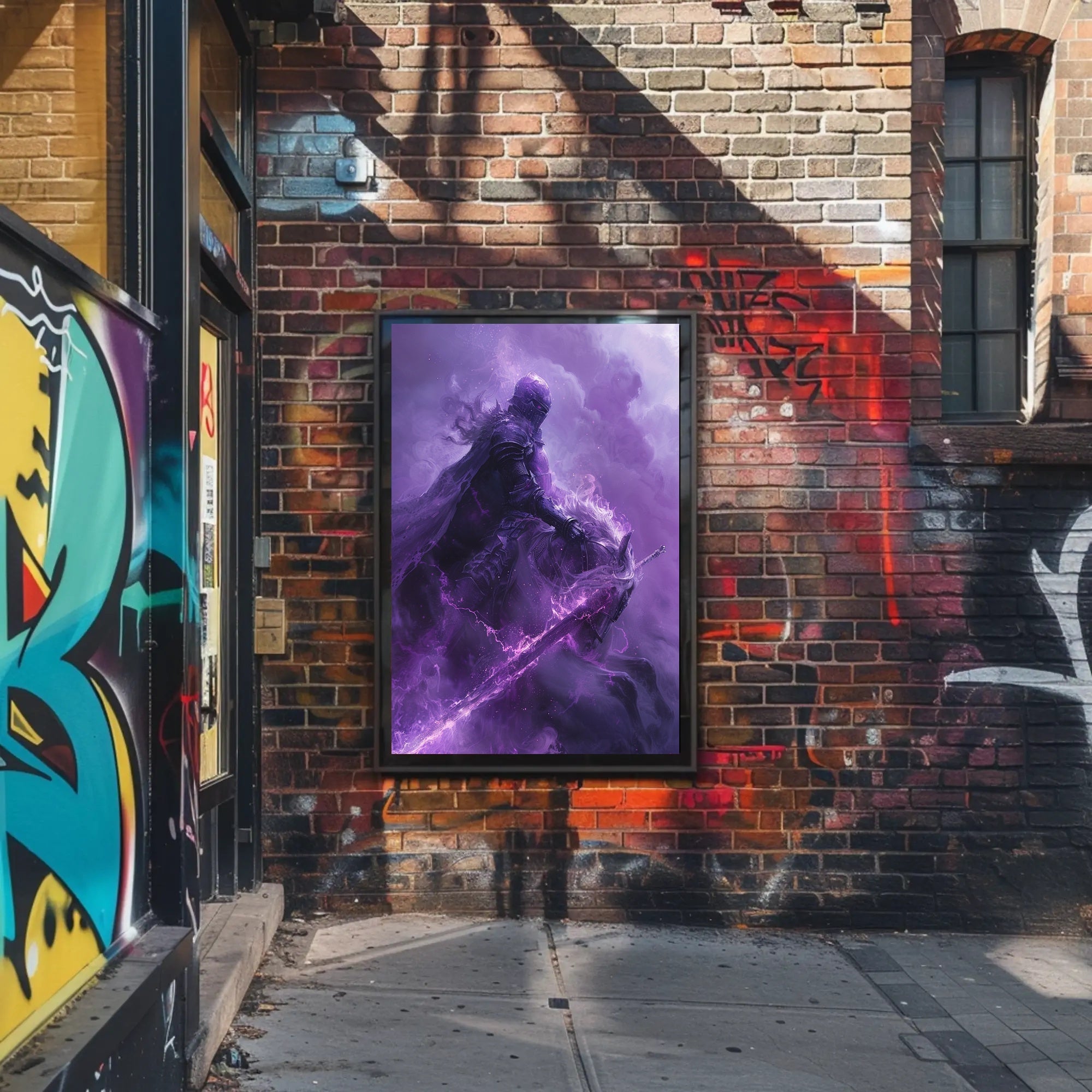 Medieval Knight on Mystical Horse Fantasy or Mythology Poster PosterGoat