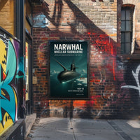 Narwhal Nuclear Submarine Unveiling Poster PosterGoat