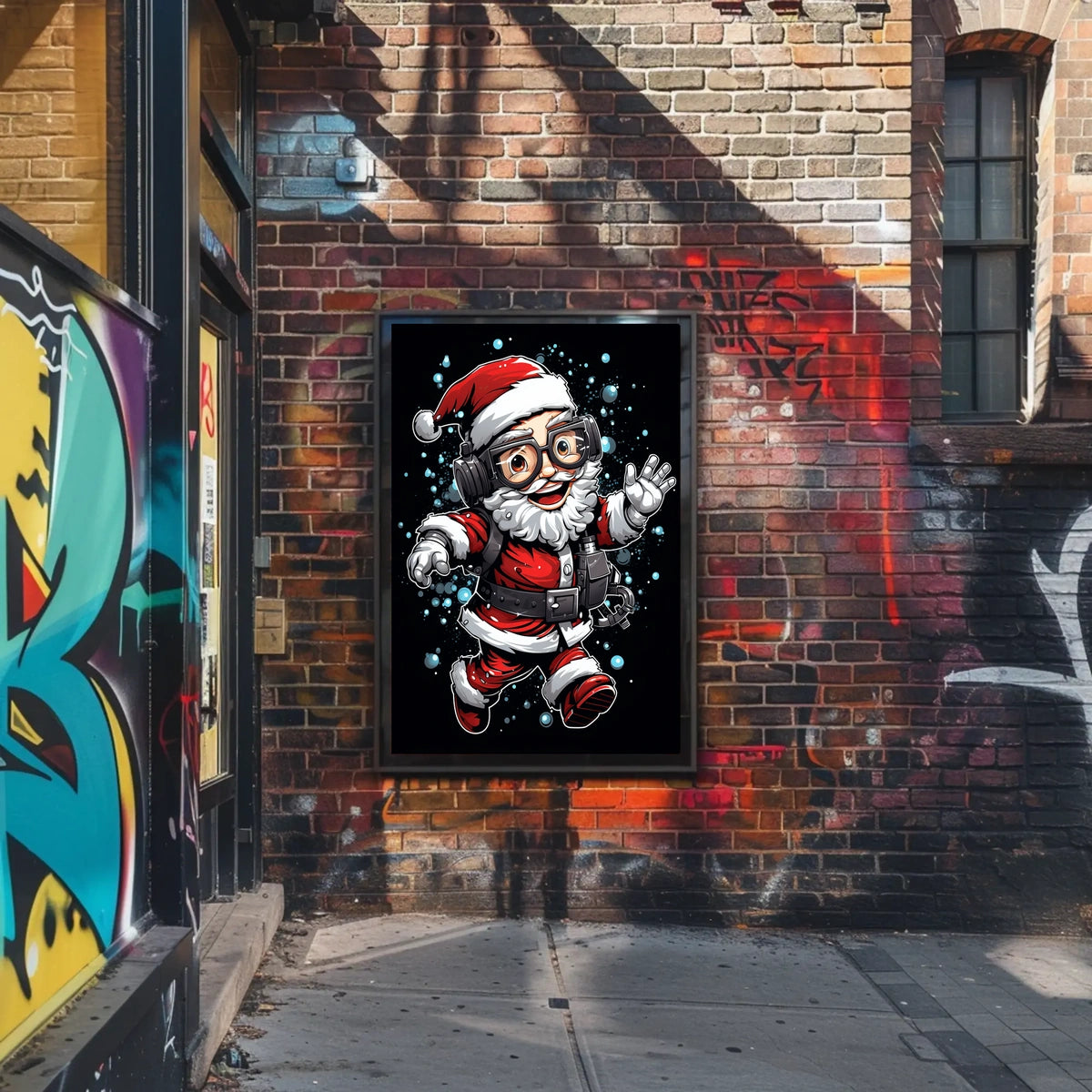 Tech-Savvy Santa Poster