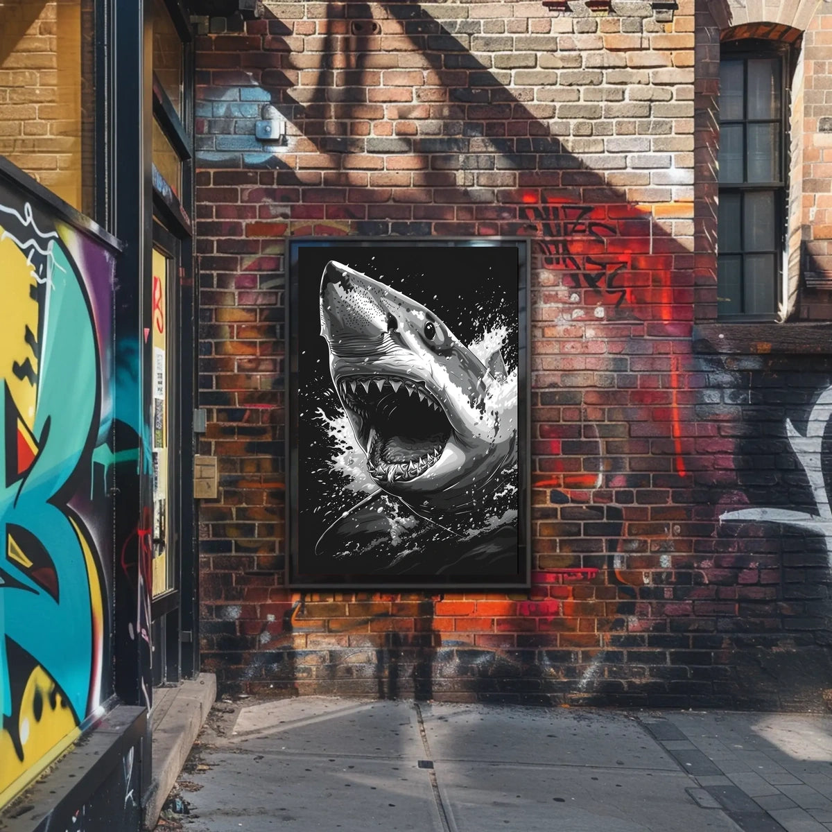 The Ferocious Shark Poster