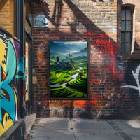 Serene Terraced Landscapes Poster