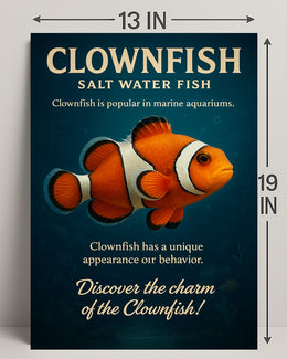 Clownfish Charm Wall Art Print PosterGoat