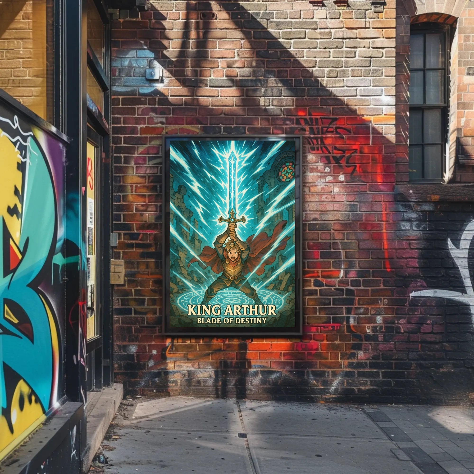 King Arthur Excalibur Fantasy Mythology Poster