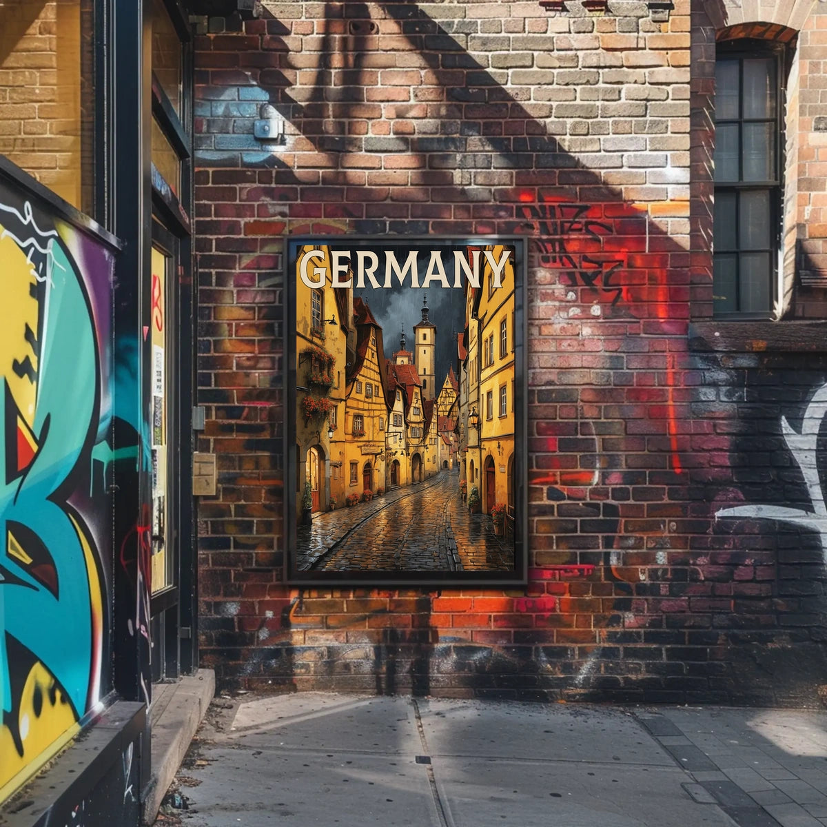 Charming Streets of Germany Poster
