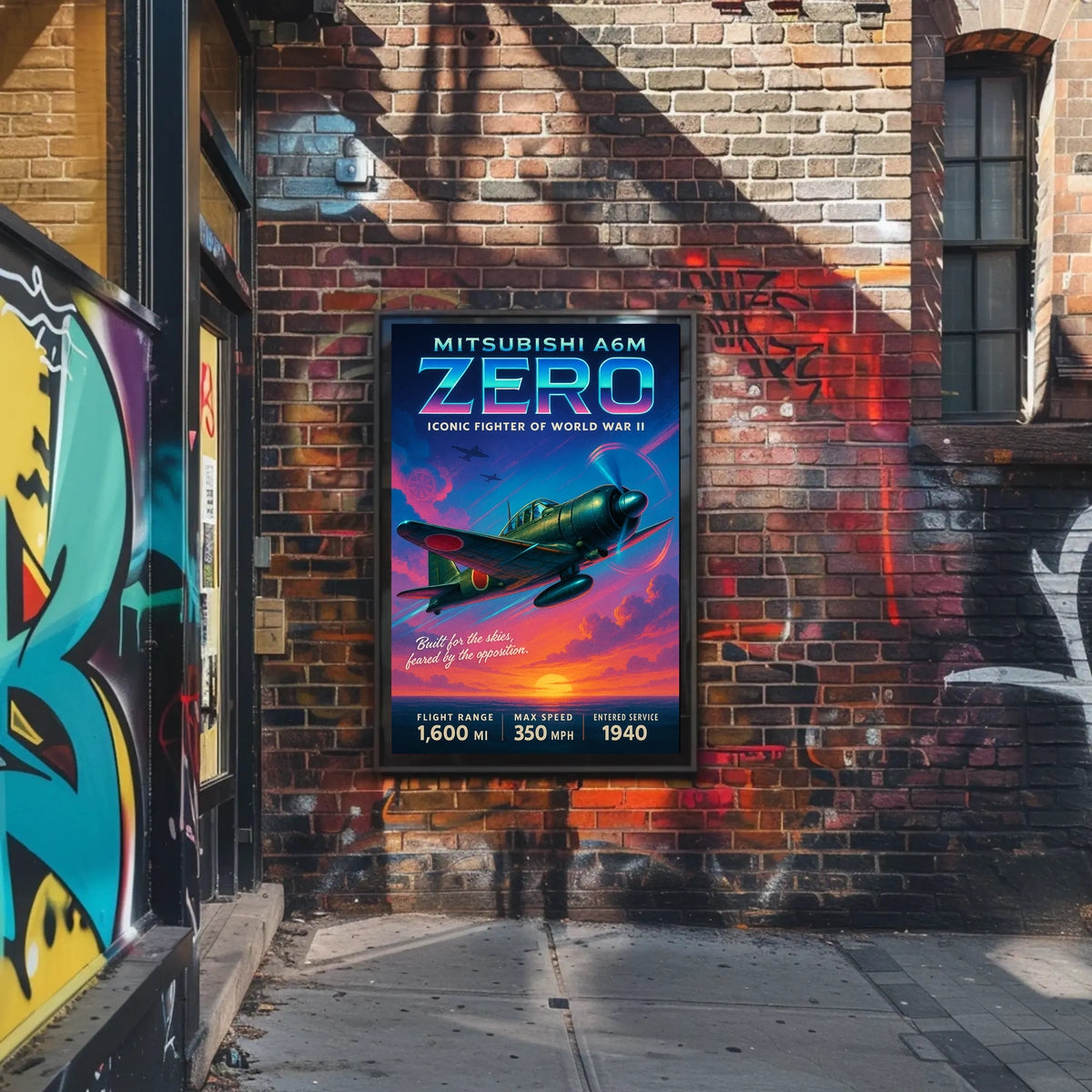 Mitsubishi A6M Zero Iconic Fighter of World War II Poster