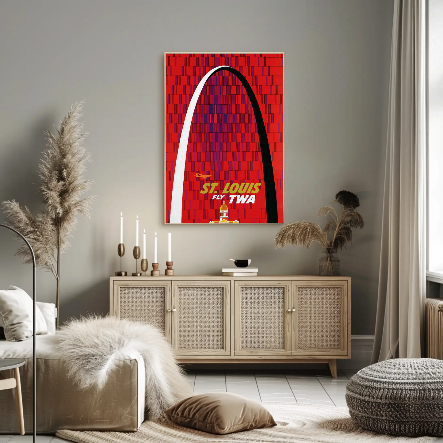 St. Louis TWA Travel Poster