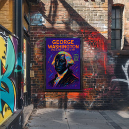 George Washington Neon Liberty Historical or Presidential Poster