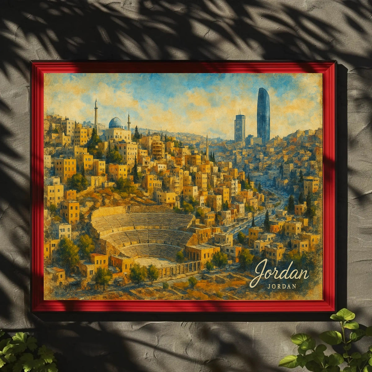 Amman Cityscape Poster