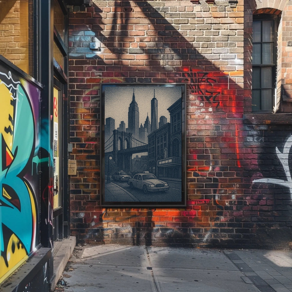 New York City Skyline Art Poster