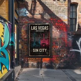 Las Vegas Sin City Poster PosterGoat