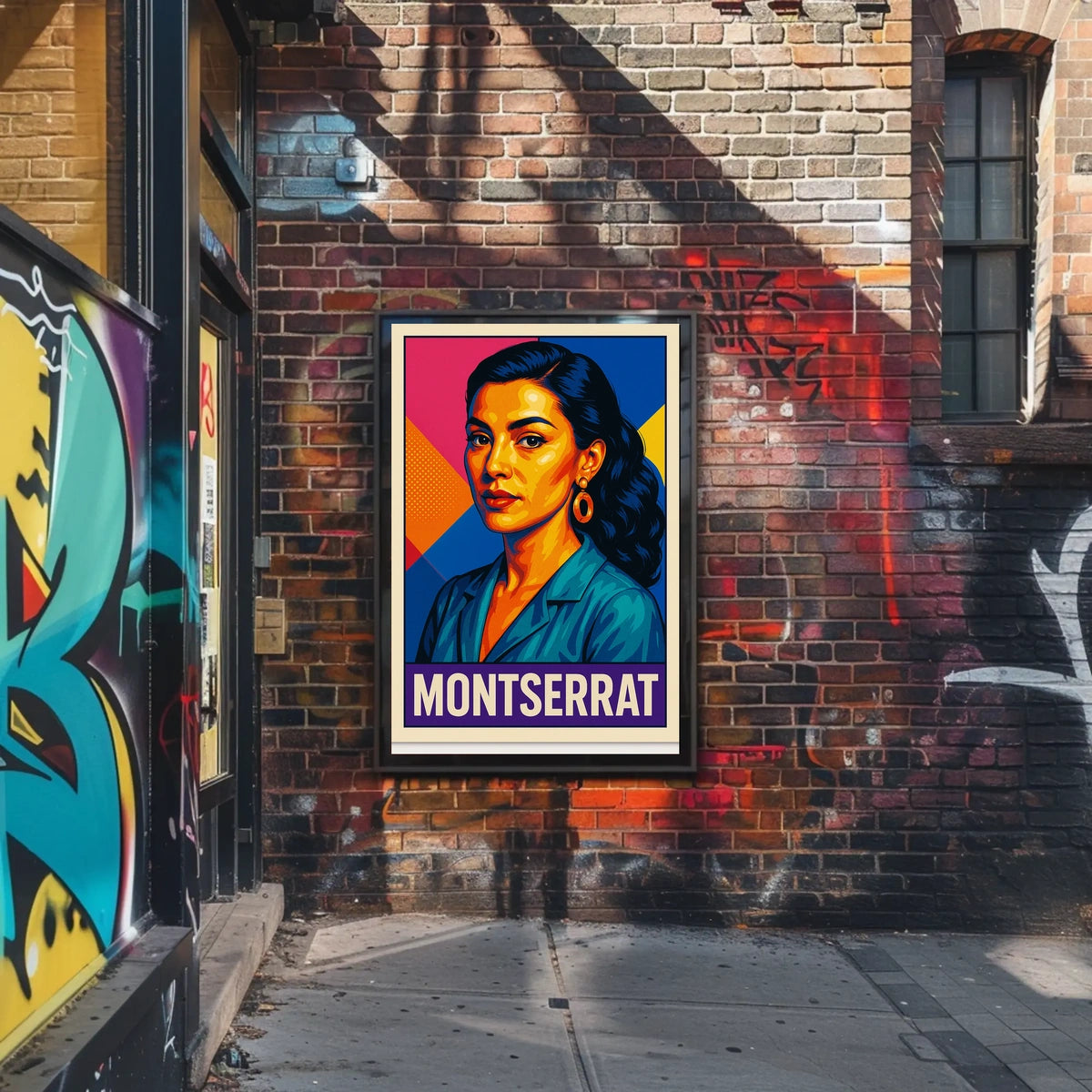 Montserrat Vibrant Portrait Poster